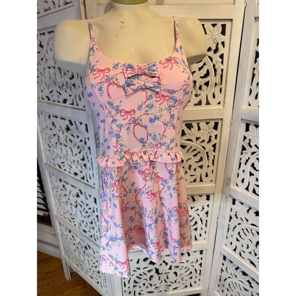 New with tags Woman Junior Athletic Active Dress Pink Floral Shabby Chic size xs